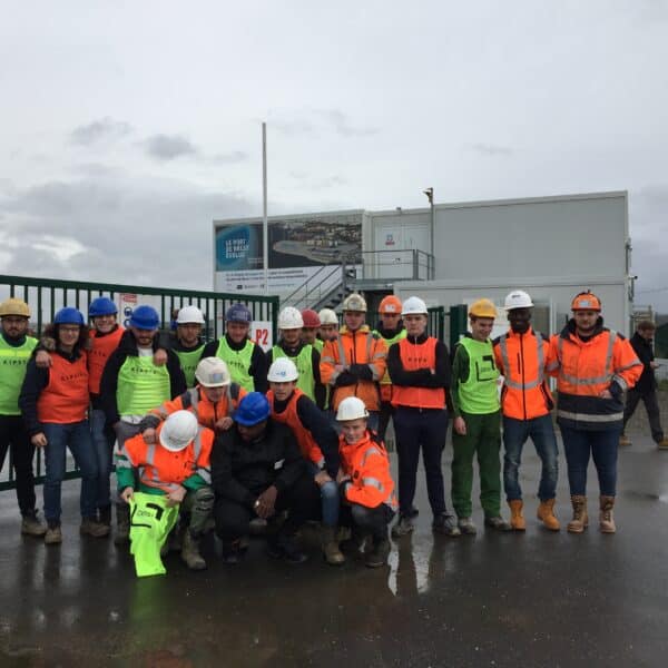 Visite du chantier Polder de Brest pour nos apprenants en BTP
