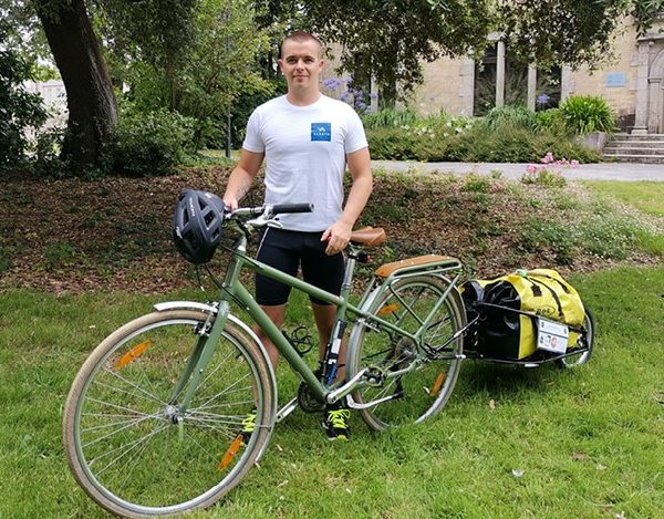 CESI Brest a soutenu Killian Prigent dans son tour de la Bretagne en vélo